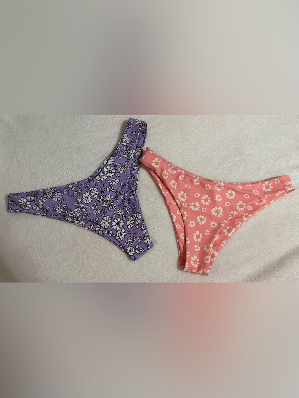 SHEIN Purple & Pink Floral Bikini Bottoms